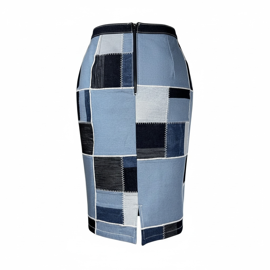 JUPE PATCHWORK – BLUEJEANS