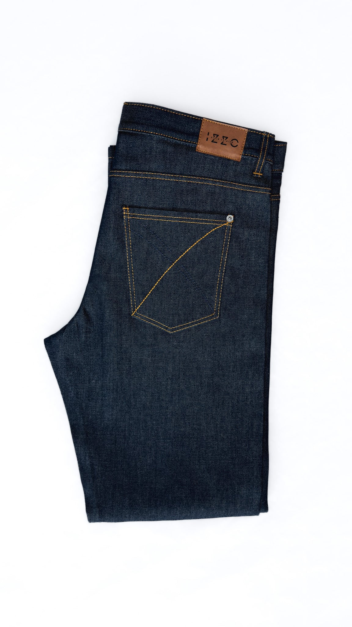 Jean Tapered en Denim Brut – “Pusherman”