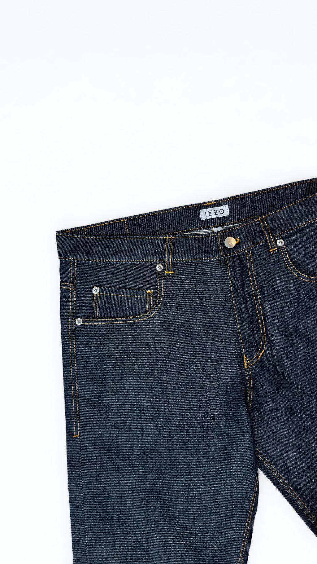 Jean Tapered en Denim Brut – “Pusherman”