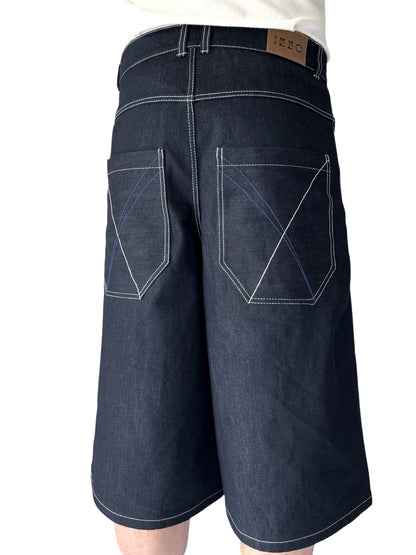 Bermuda Loose Fit en Denim Brut – “SUMMERTIME”