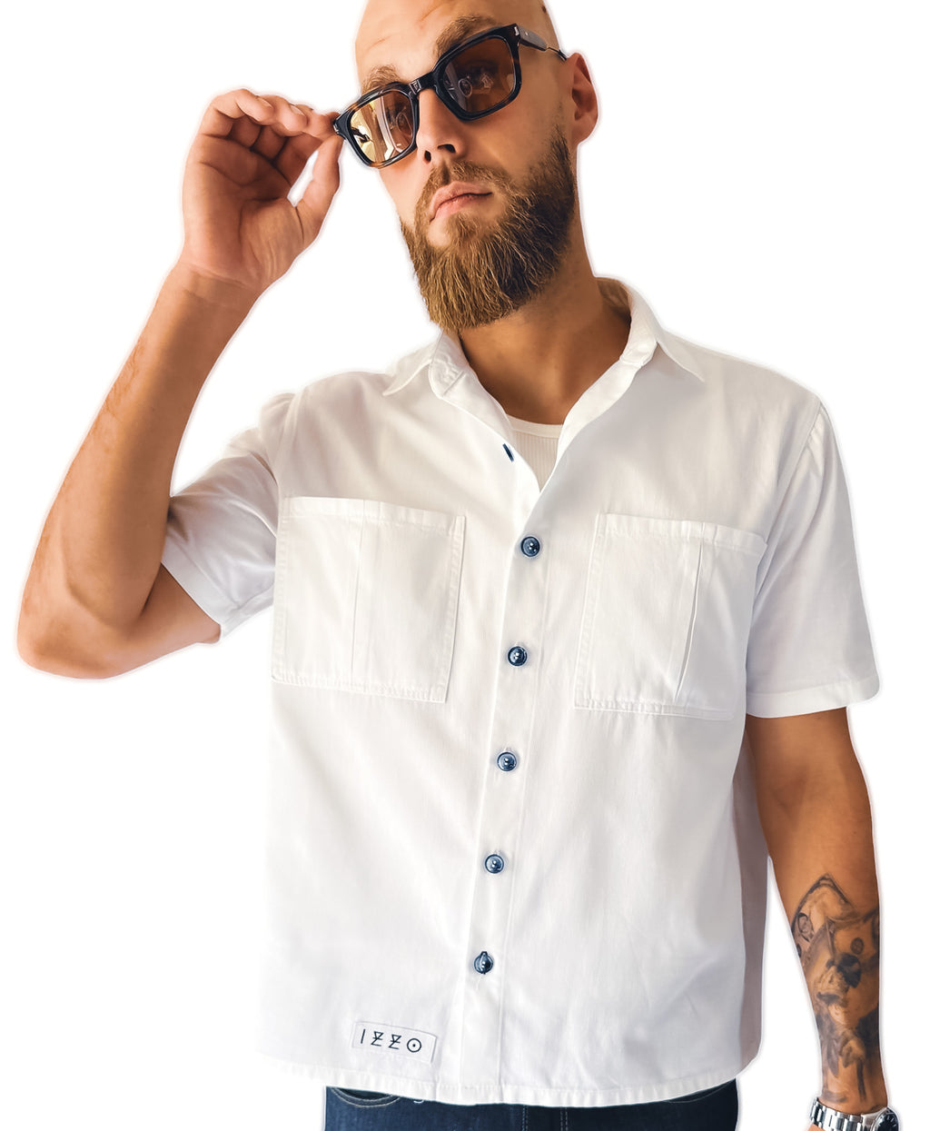 Chemise à Manches Courtes en Coton – “SUNNY”