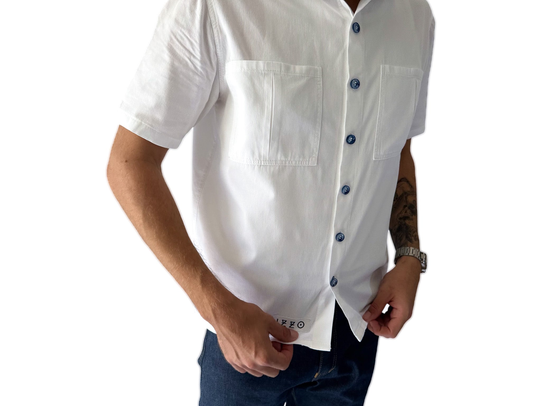 Chemise à Manches Courtes en Coton – “SUNNY”