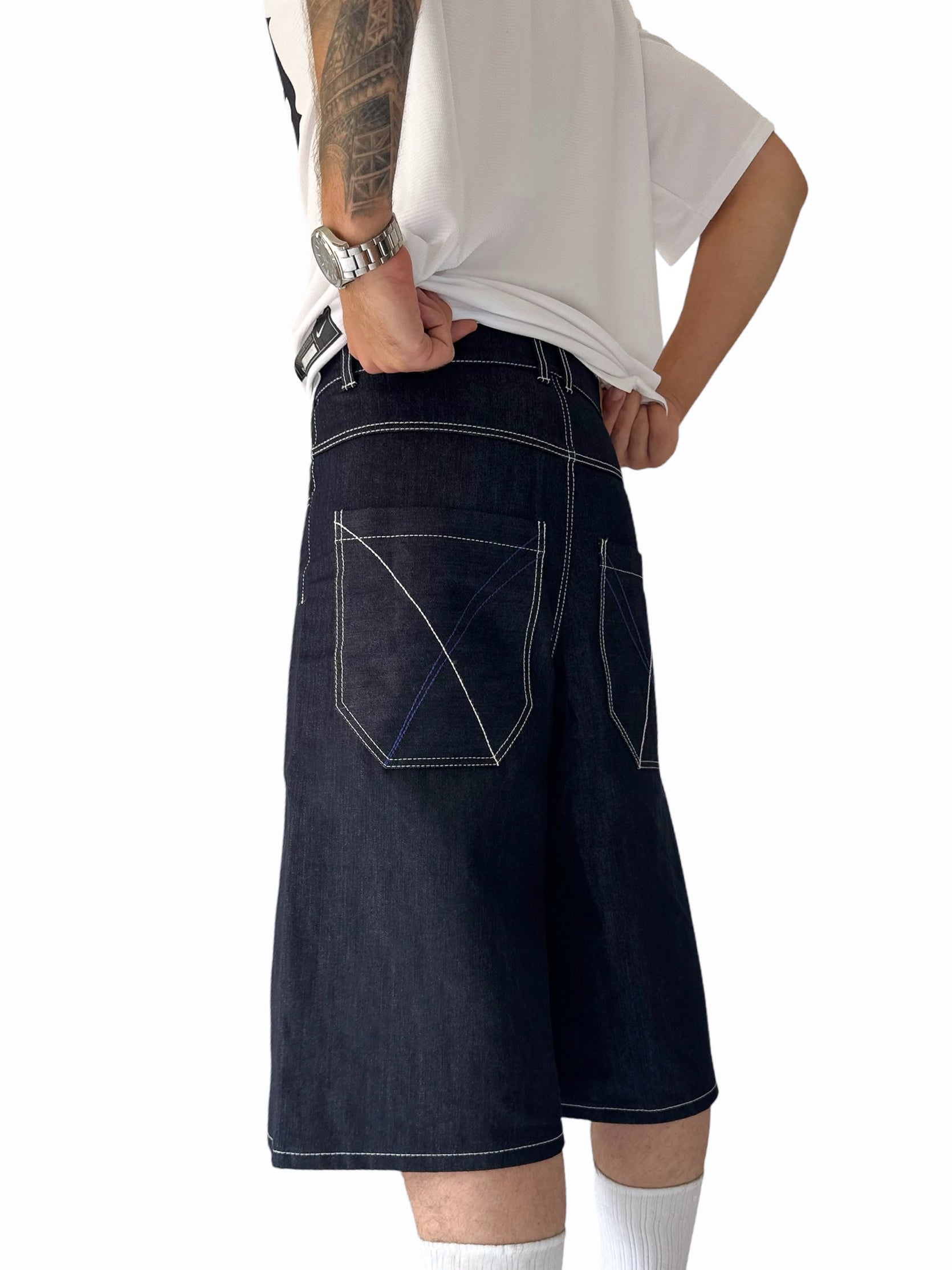 Bermuda Loose Fit en Denim Brut – “SUMMERTIME”