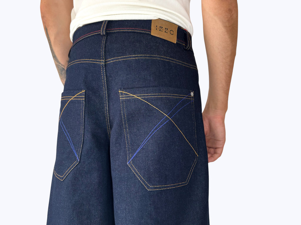 Phat Jorts Oversize en Denim Brut – “JUICY”