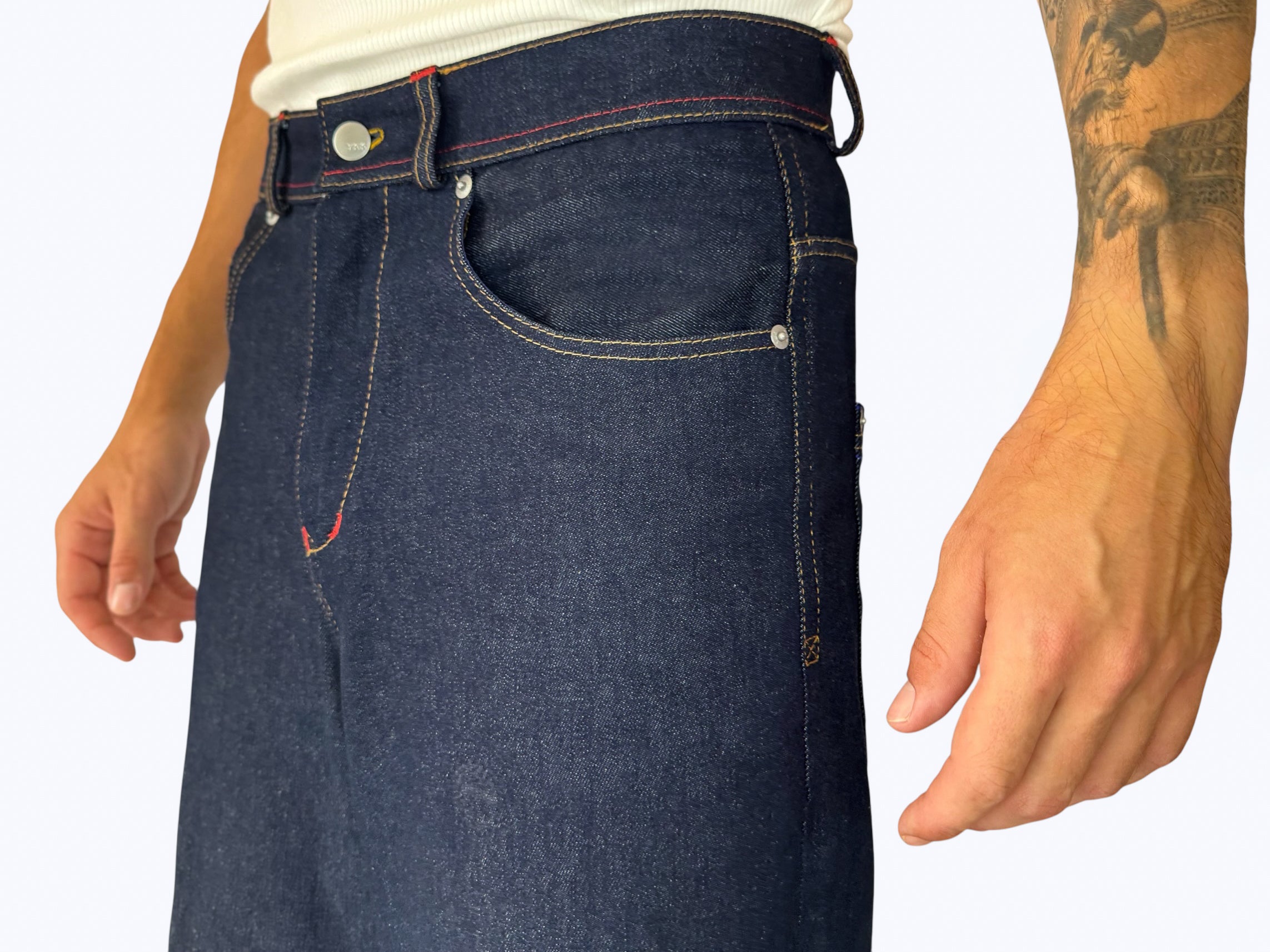 Phat Jorts Oversize en Denim Brut – “JUICY”
