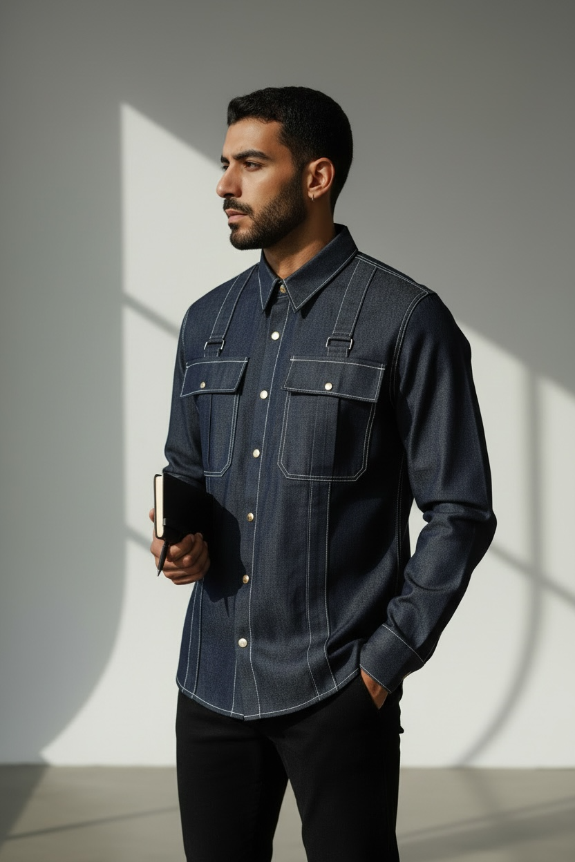 Chemise GRINDIN' 2-Denim Brut